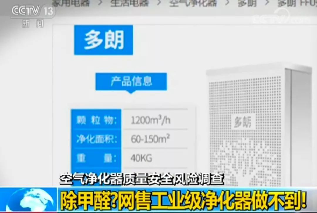 工業級“網紅”空氣凈化器好用嗎？抽檢13批次產品無一合格！